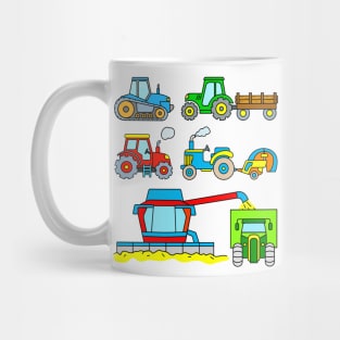 Toddler Boy Tractor Combine Harvester Mug